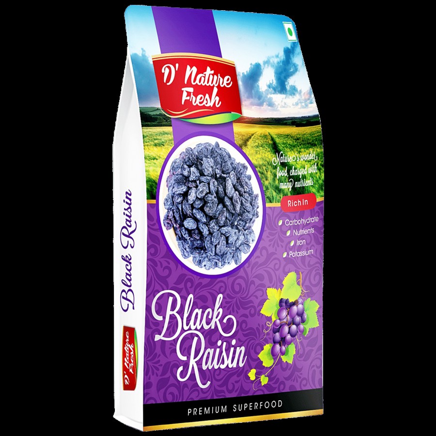 D NATURE FRESH Indian Black Raisins