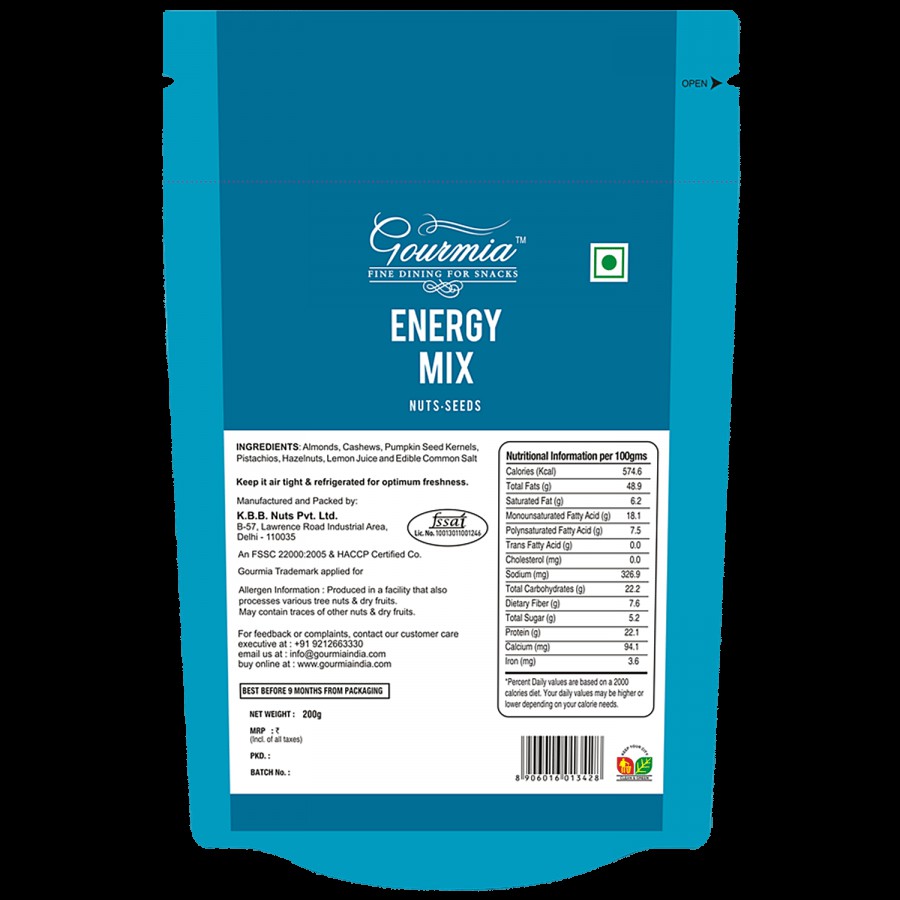 Gourmia Energy Mix - With Nuts & Seeds