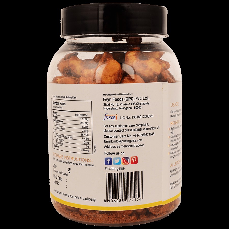 NUTTING ELSE Cajun Spice Cashew Nuts