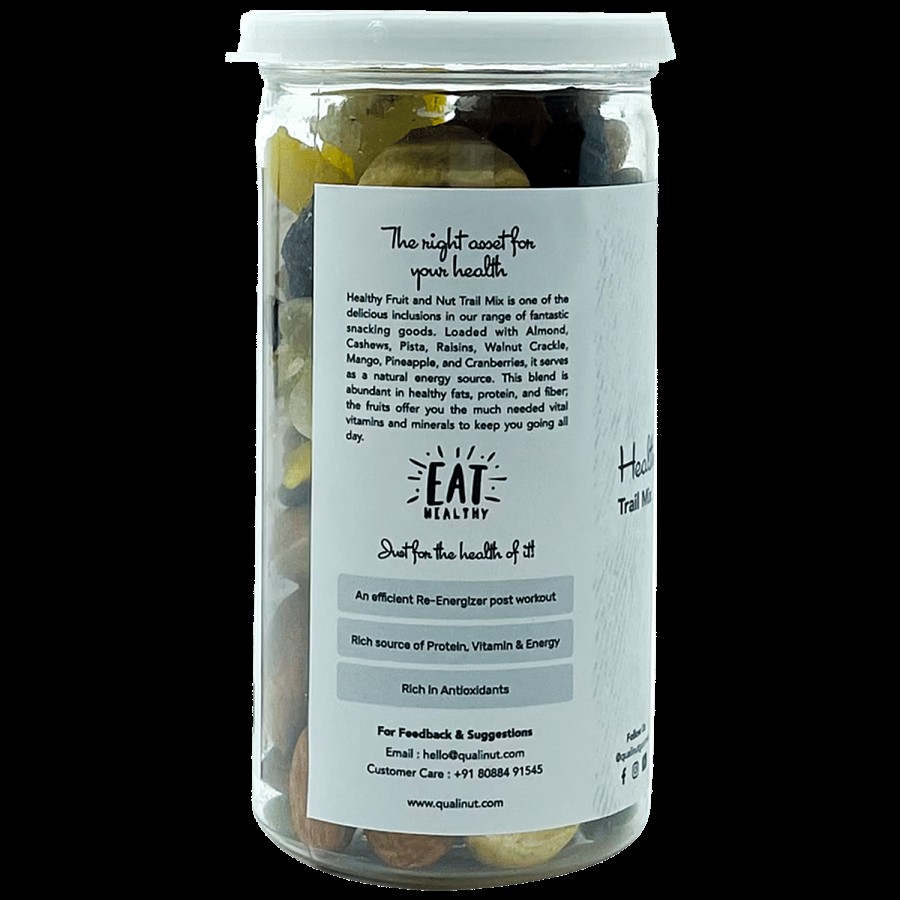 Qualinut Gourment Healthy Fruit & Nut Trail Mix - Rich In Healthy Fats