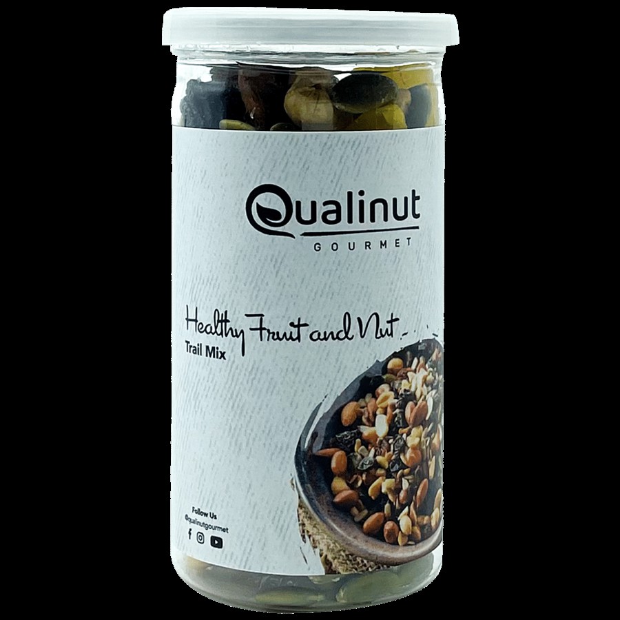 Qualinut Gourment Healthy Fruit & Nut Trail Mix - Rich In Healthy Fats