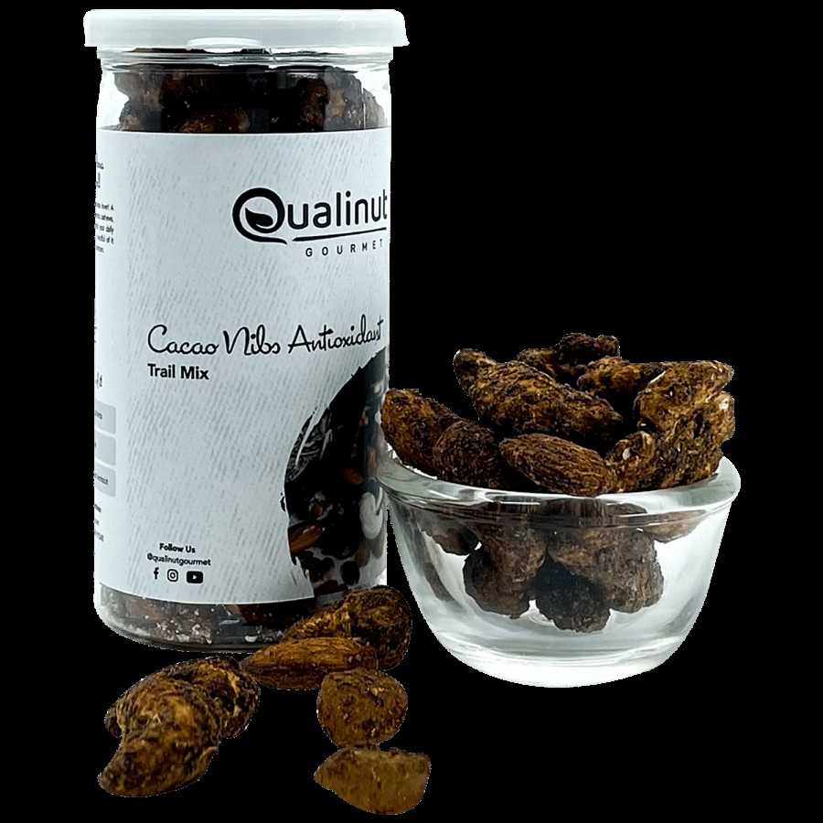 Qualinut Gourmet Cacao Nibs Antioxidant Trail Mix - Loaded With Healthy Nutrients