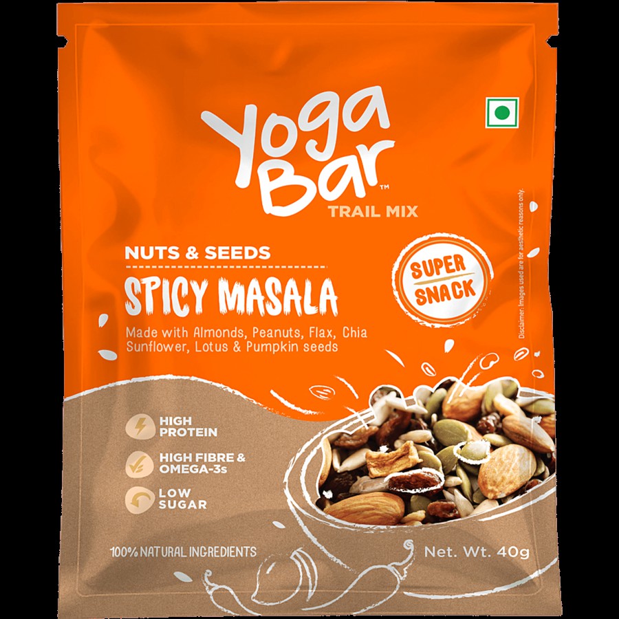 Yoga Bar Nuts & Seeds Trail Mix - Spicy Masala