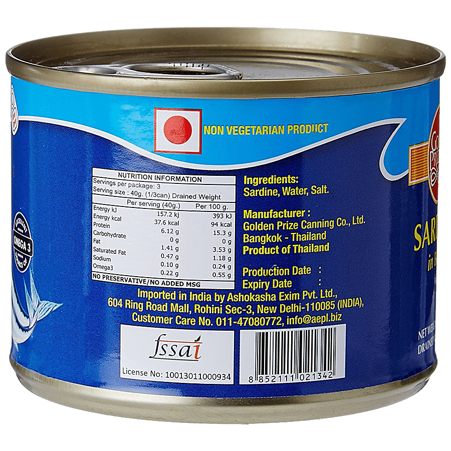 Golden Prize Canned Sardine In Brine