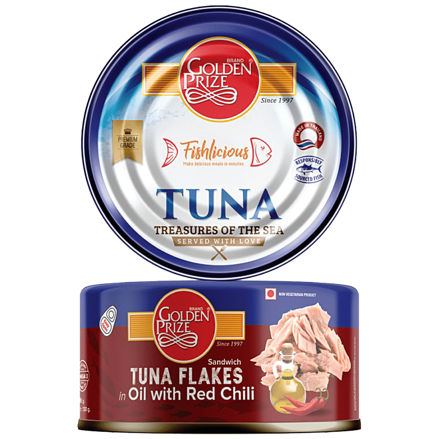 Golden Prize Tuna Sandwich Flakes In Oil With Red Chili