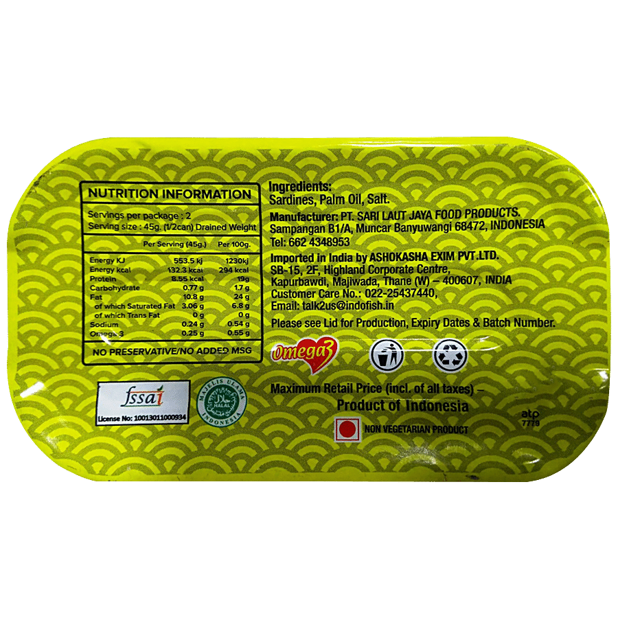 Indofish Sardine In Vegetable Oil