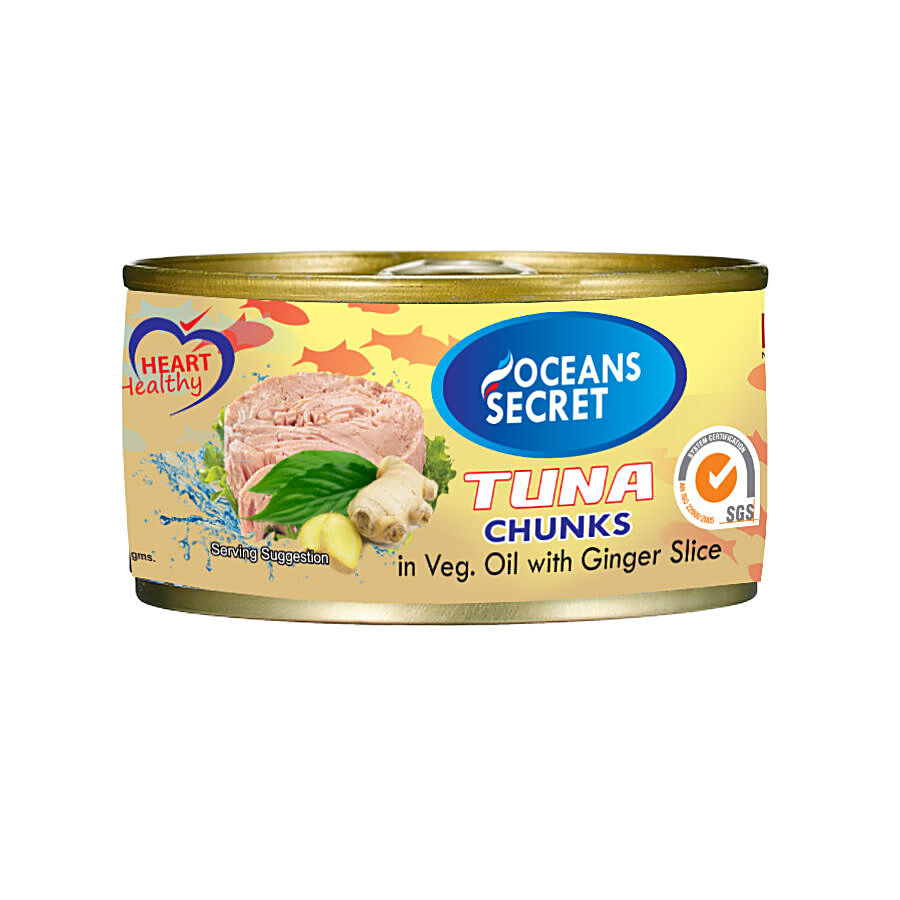 Ocean Secret Tuna Chunks - In Veg Oil With Ginger Slice