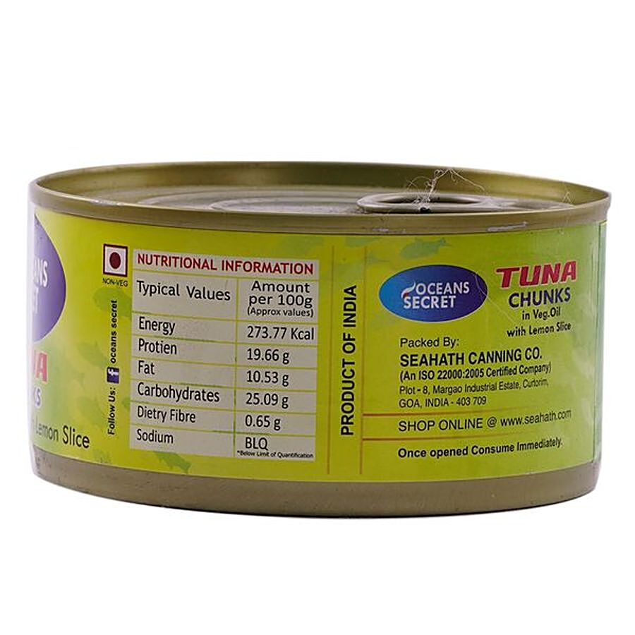 Ocean Secret Tuna Chunks - In Vegetable Oil With Lemon Slices