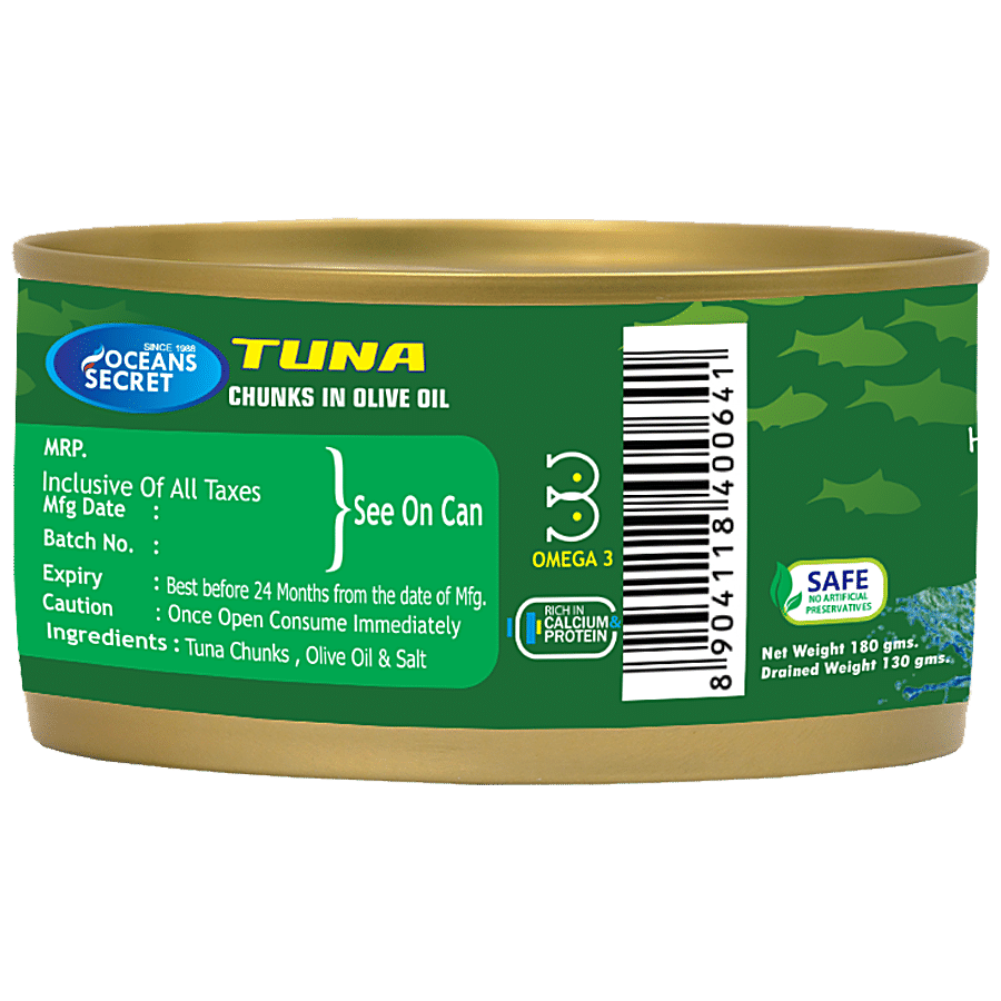 Ocean Secret Tuna Chunks in - Olive Oil