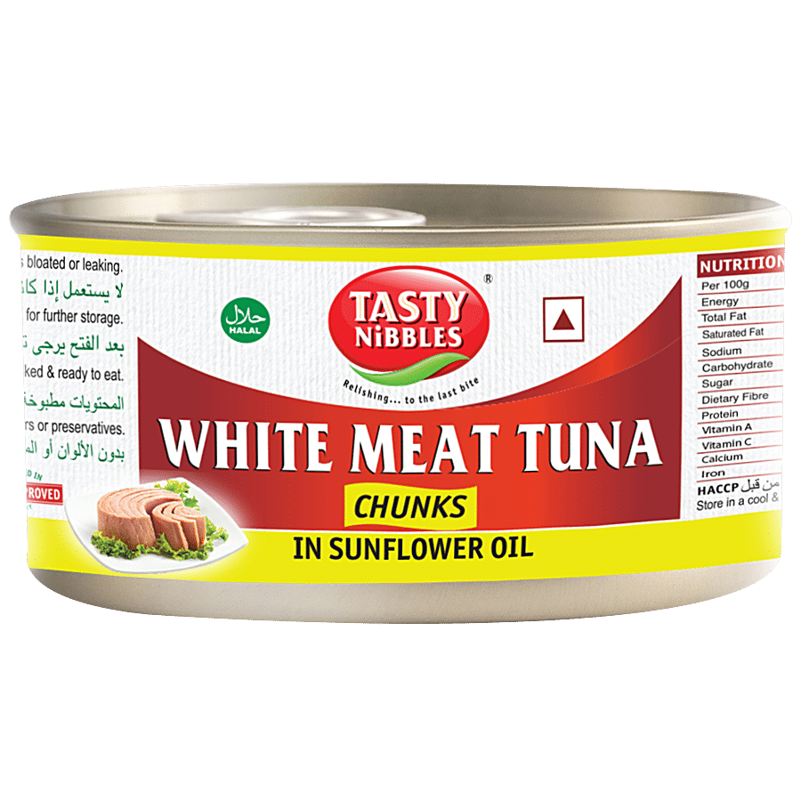 Tasty Nibbles Tuna Chunks- White Meat In Sunflower Oil