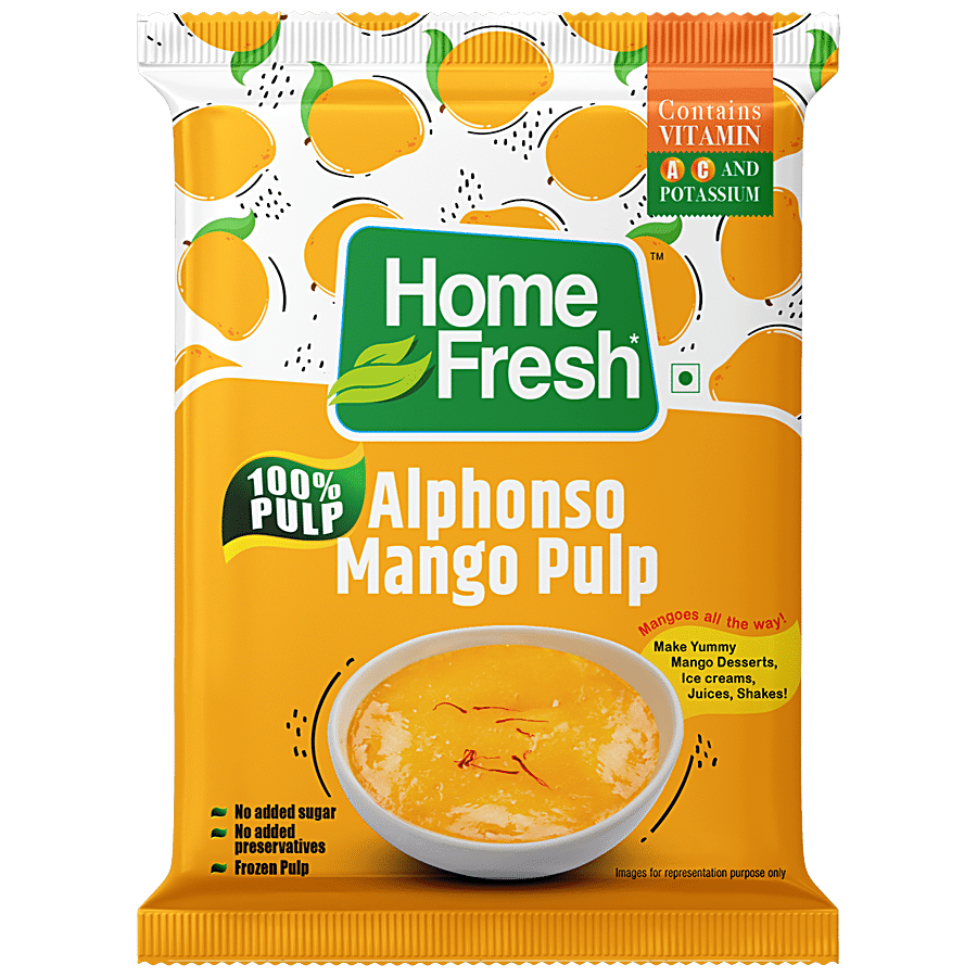 Home Fresh Alphonso Mango Pulp - Sweetened