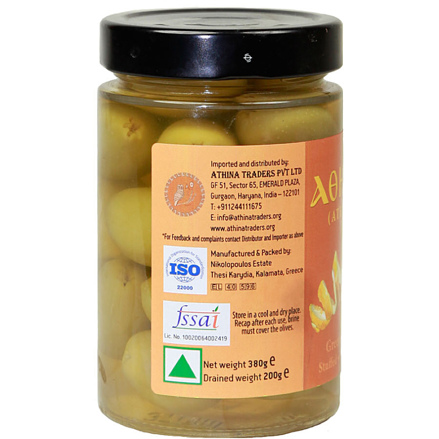 AOHNA Green Olives Stuffed With Lemon - Rich In Antioxidants