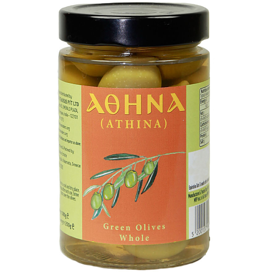 AOHNA Green Olives Whole - Hojiblanca Variety