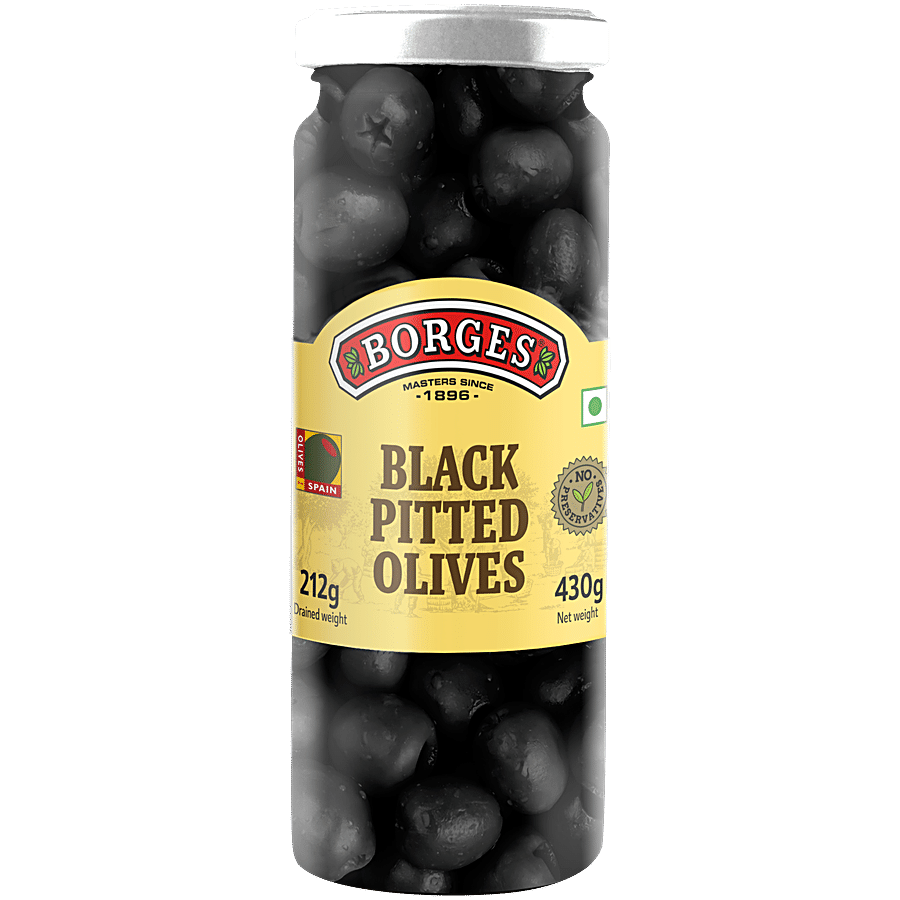 BORGES Black Pitted Olives