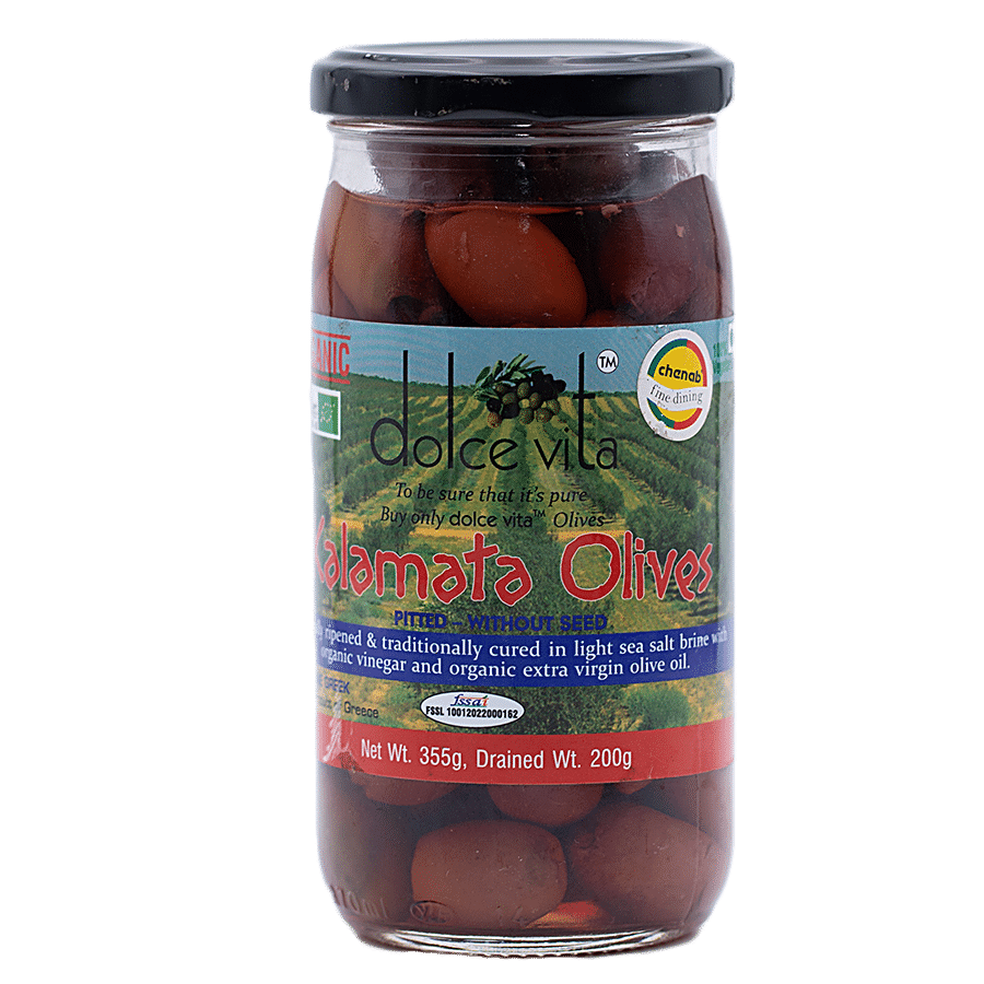 Dolce Vita Organic Olives - Pitted Kalamata