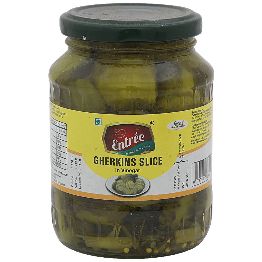 Entree Gherkins Slices in Vinegar