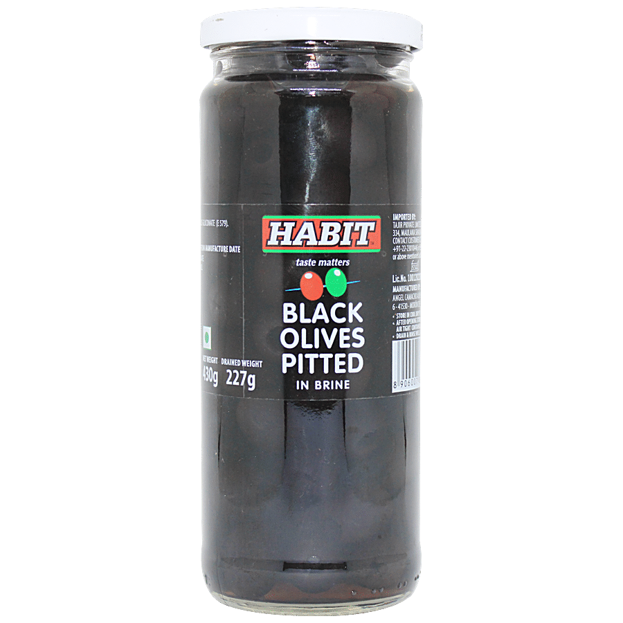 Habit Black Pitted Olives