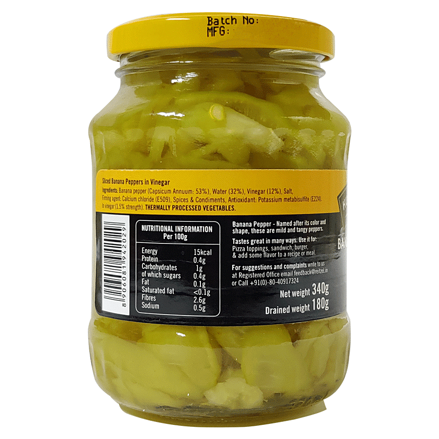 Hugo Reitzel  Banana Peppers Sliced