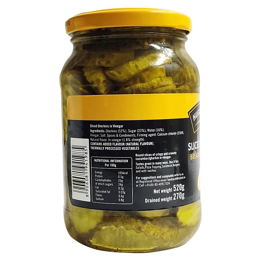 Hugo Reitzel  Sliced Gherkins Bread & Butter Chips