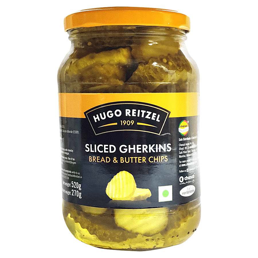 Hugo Reitzel  Sliced Gherkins Bread & Butter Chips