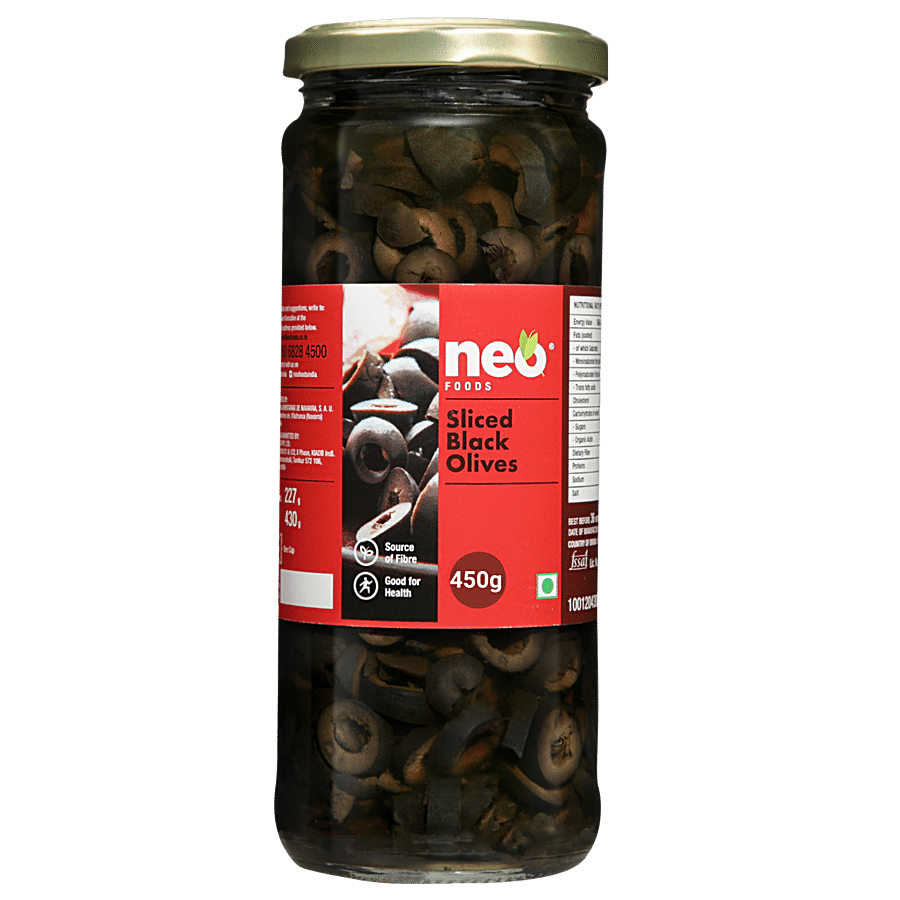 Neo Sliced Black Olives - Ready To Eat