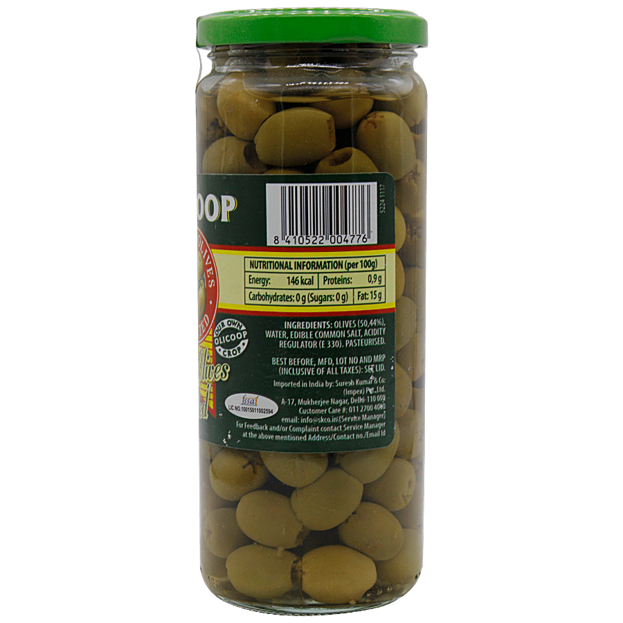 Olicoop Green Pitted Olives