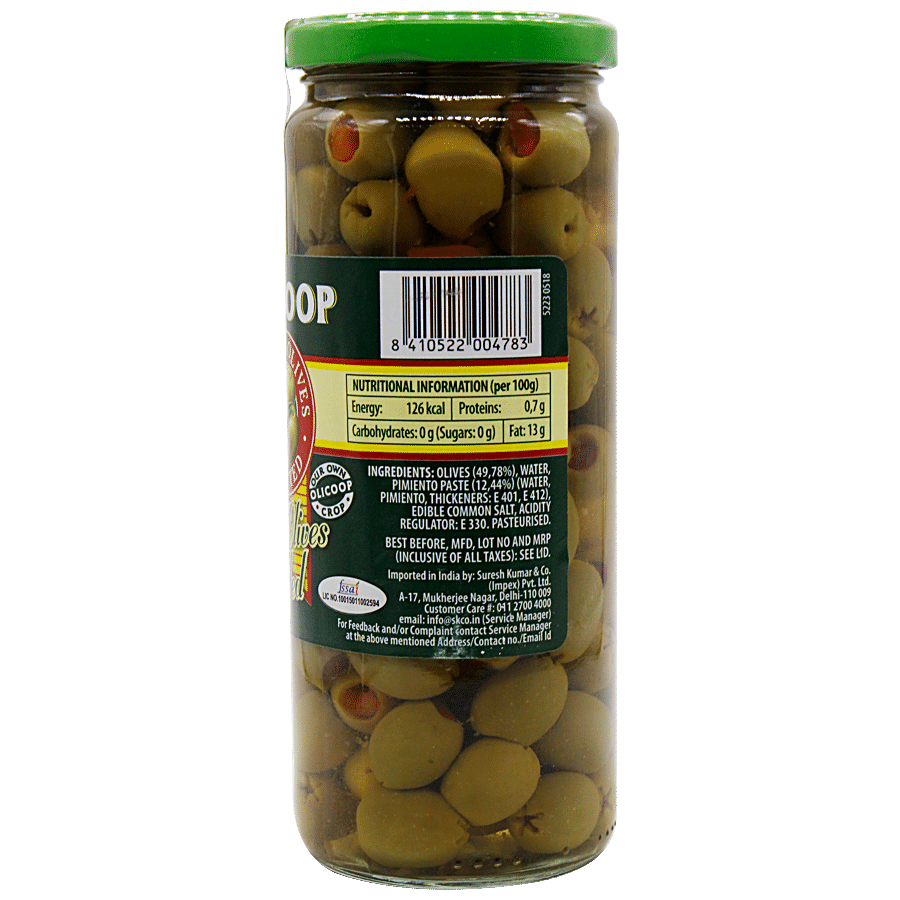 Olicoop Green Stuffed Olives