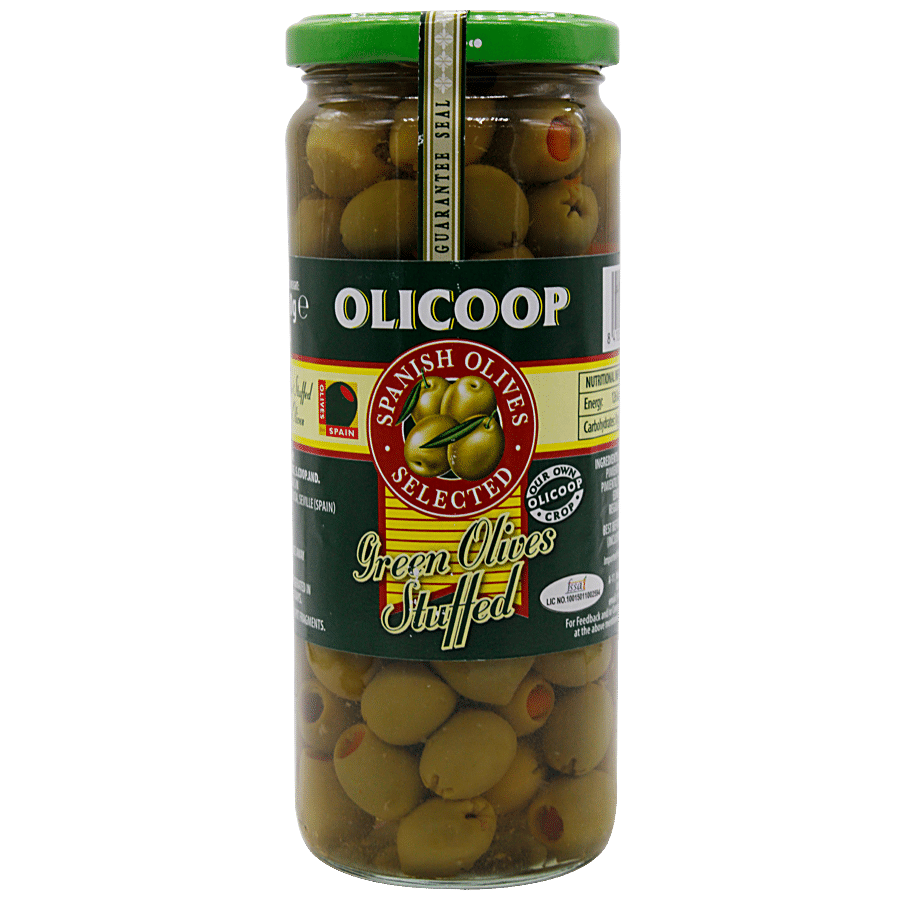 Olicoop Green Stuffed Olives