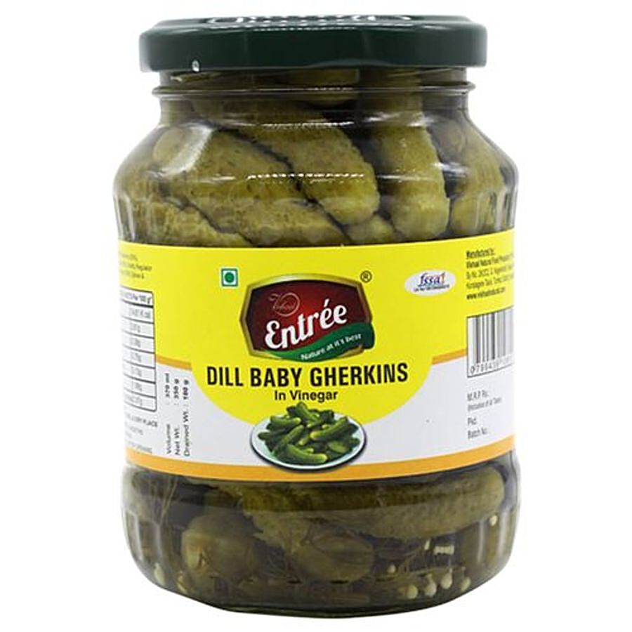 Entree Dill Baby Gherkins in Vinegar