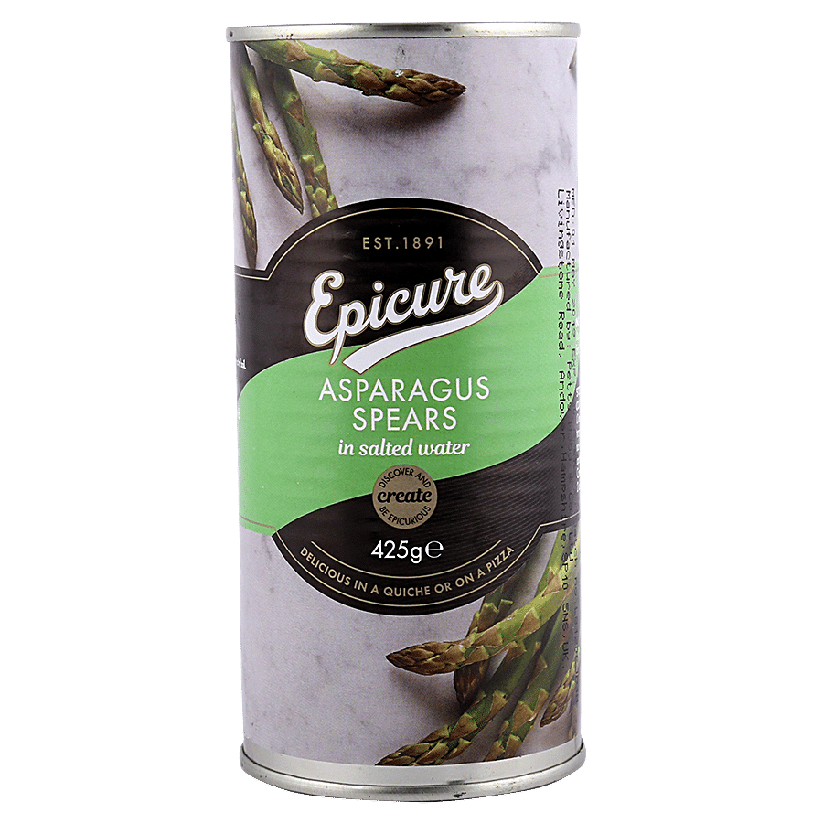 Epicure Asparagus Spears In Salted Water - With No Artificial Additives