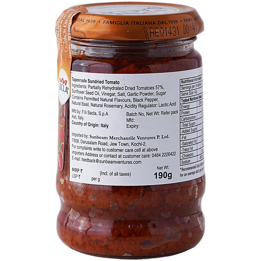 Sacla Tapenade Pomodoro