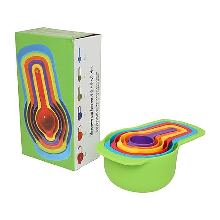 DP Baking Measuring Cups/Spoons Set - Plastic Multi Colour