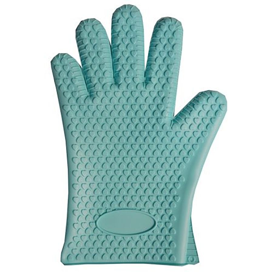 DP Silicon Heat Resistant Baking Gloves - Blue BB125