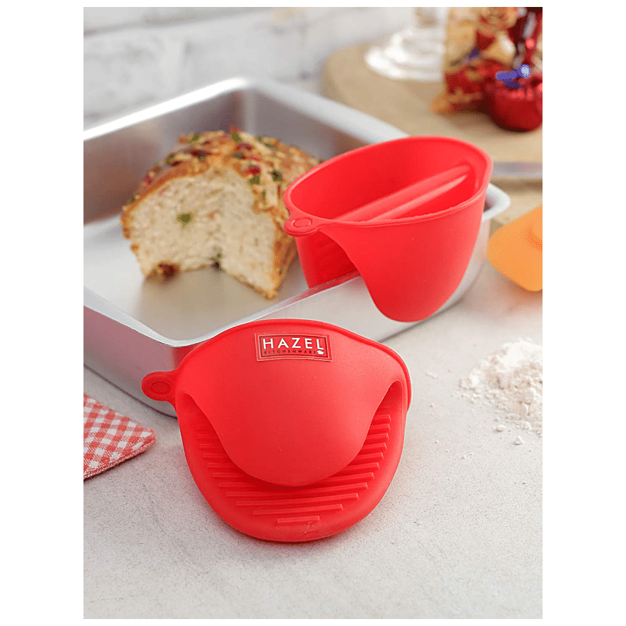 HAZEL Silicone Pinch Grip Mitts- For Oven Use