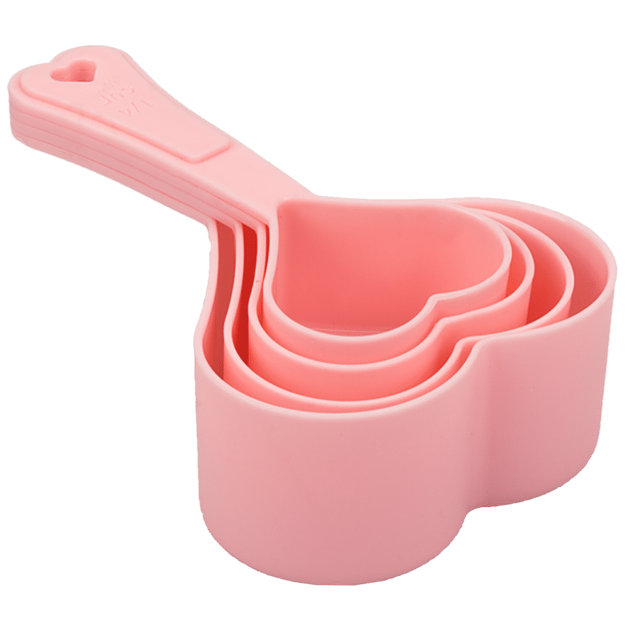 Klassic Heart Shaped Plastic Measuring Spoon