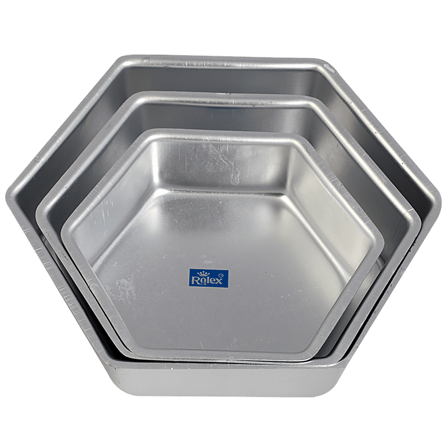 Rolex  Aluminium Cake Mould - Hexagon