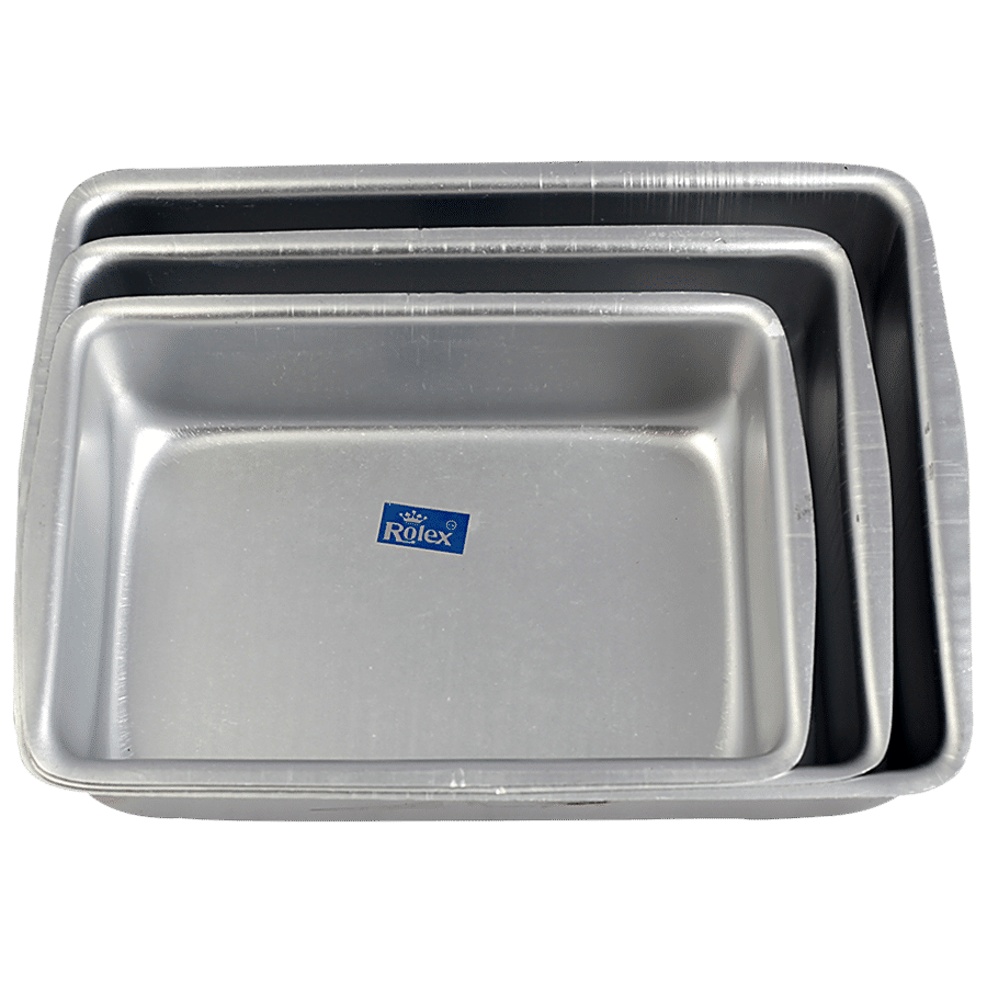 Rolex  Aluminium Cake Mould - Rectangle