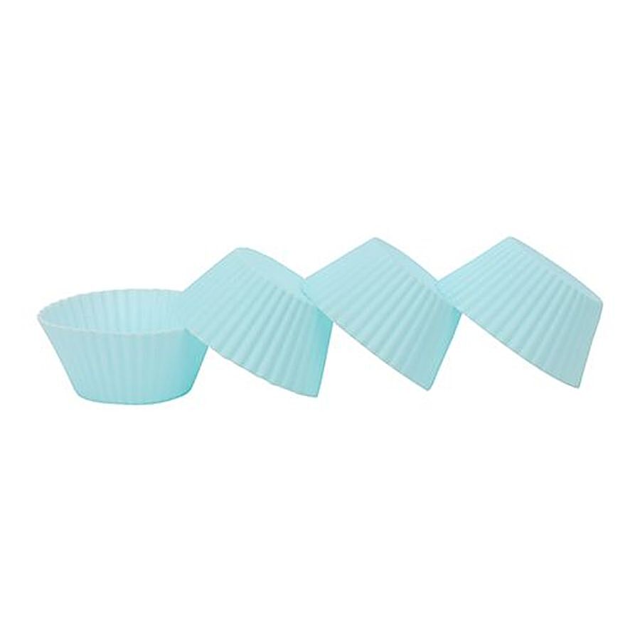 Casasunco Silicon Muffin/Cupcakes Moulds - Blue