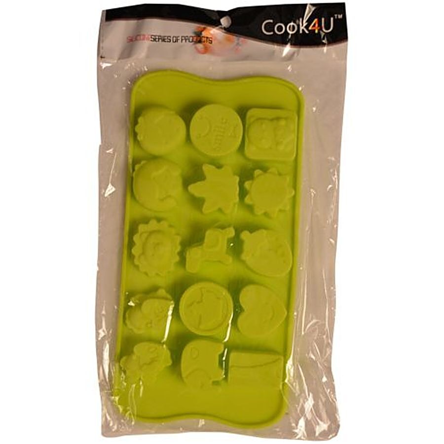 Cook4U Silicon Chocolate/Ice Mould - Multi Shapes