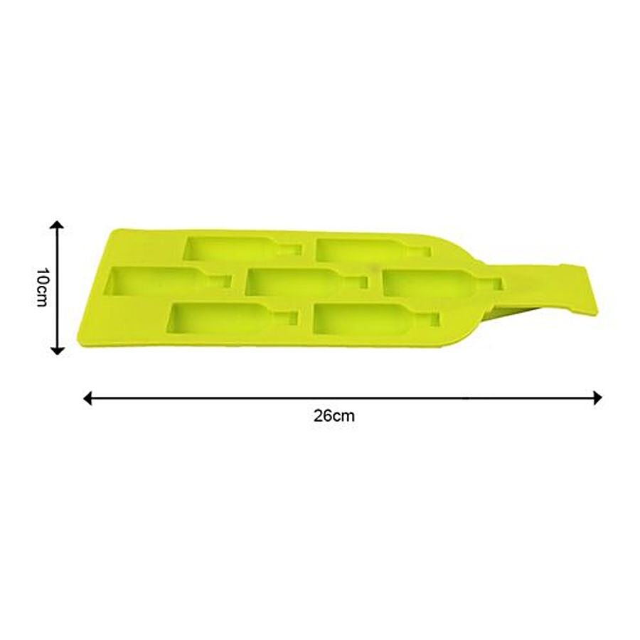 DP Bottle Shaped Silicone Ice Mould Tray - Green