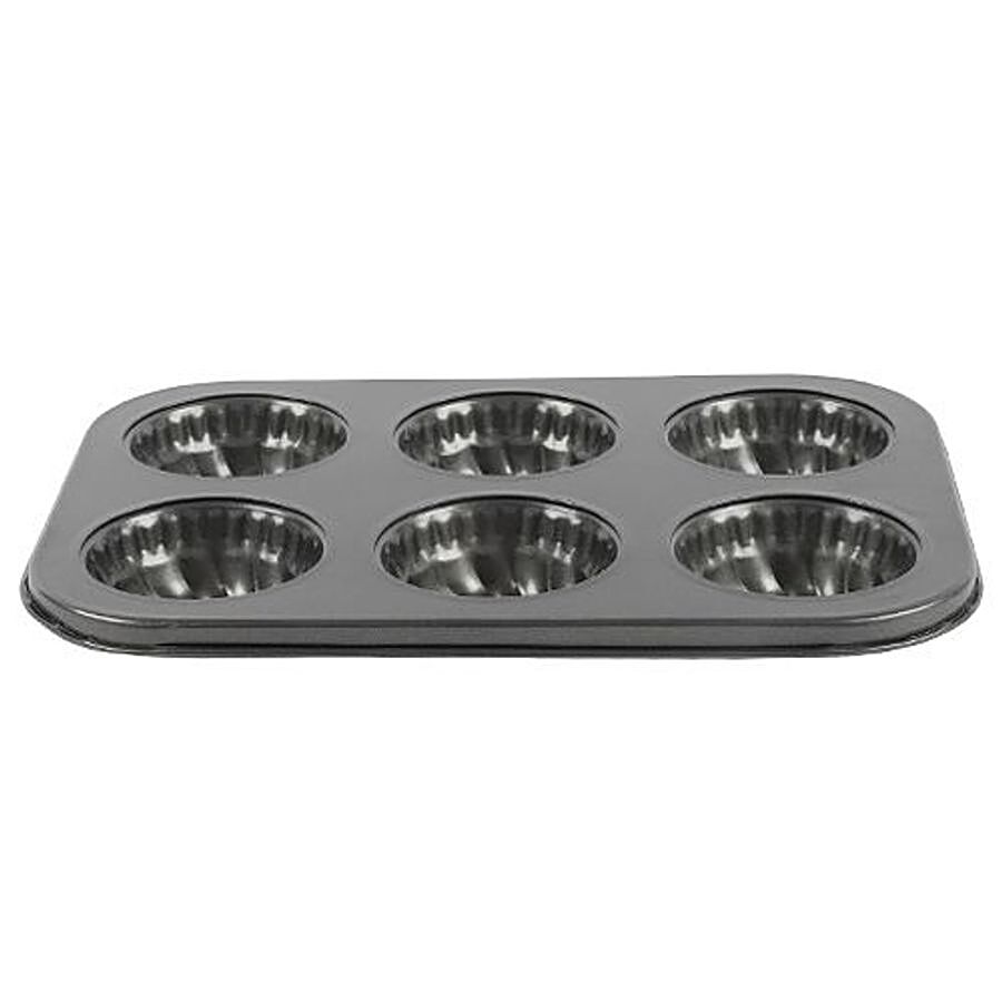 DP Metallic Cupcake/Muffin Mould For Baking - Grey BB631