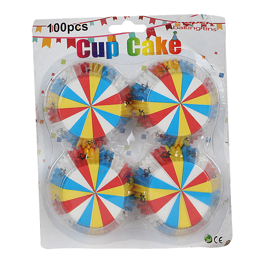 DP Multicoloured Cupcake Moulds - Paper