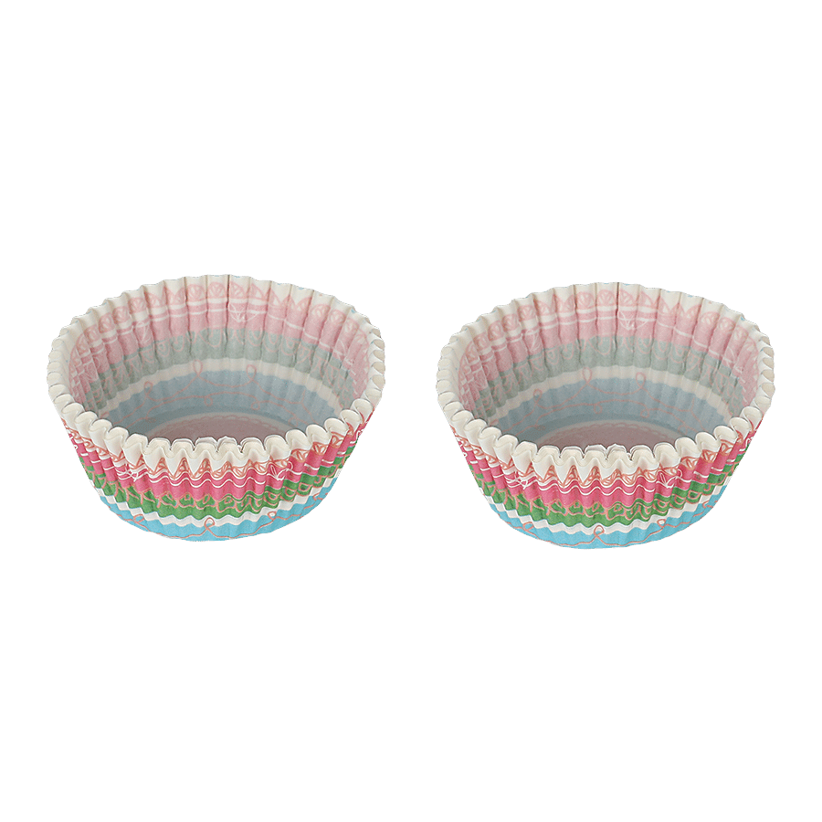 DP Multicoloured Printed Cupcake Moulds - Paper