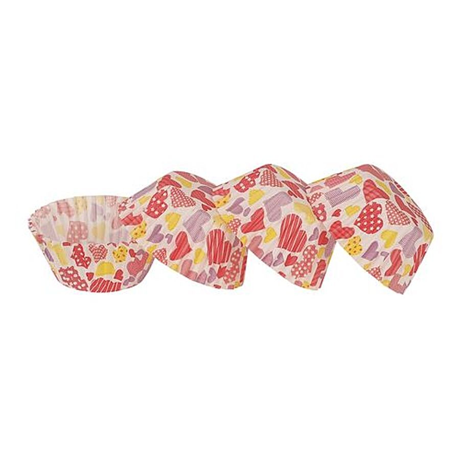 DP Paper Muffin Cups - Heart Printed