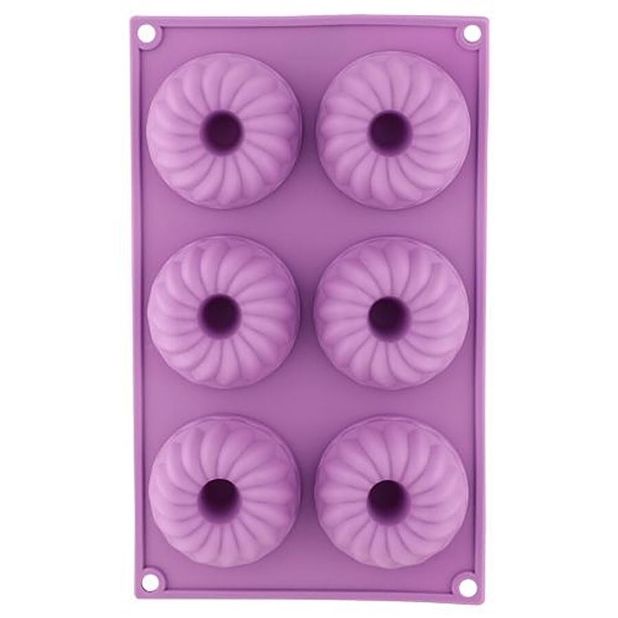 DP Silicon Cup Cake/Muffin Mould - 6 Compartment