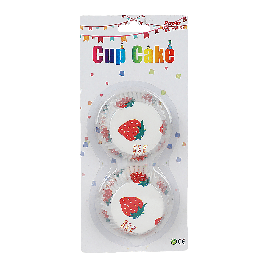 DP Strawberry Printed Cupcake Moulds - Paper