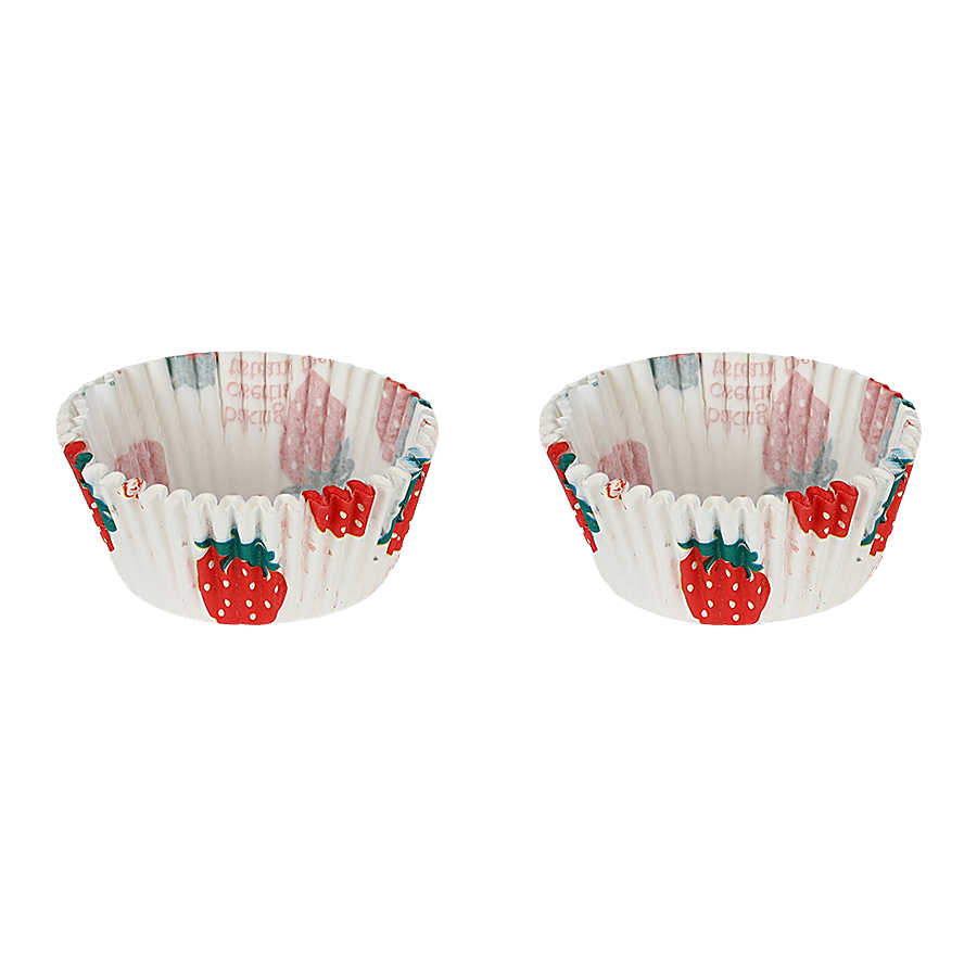 DP Strawberry Printed Cupcake Moulds - Paper