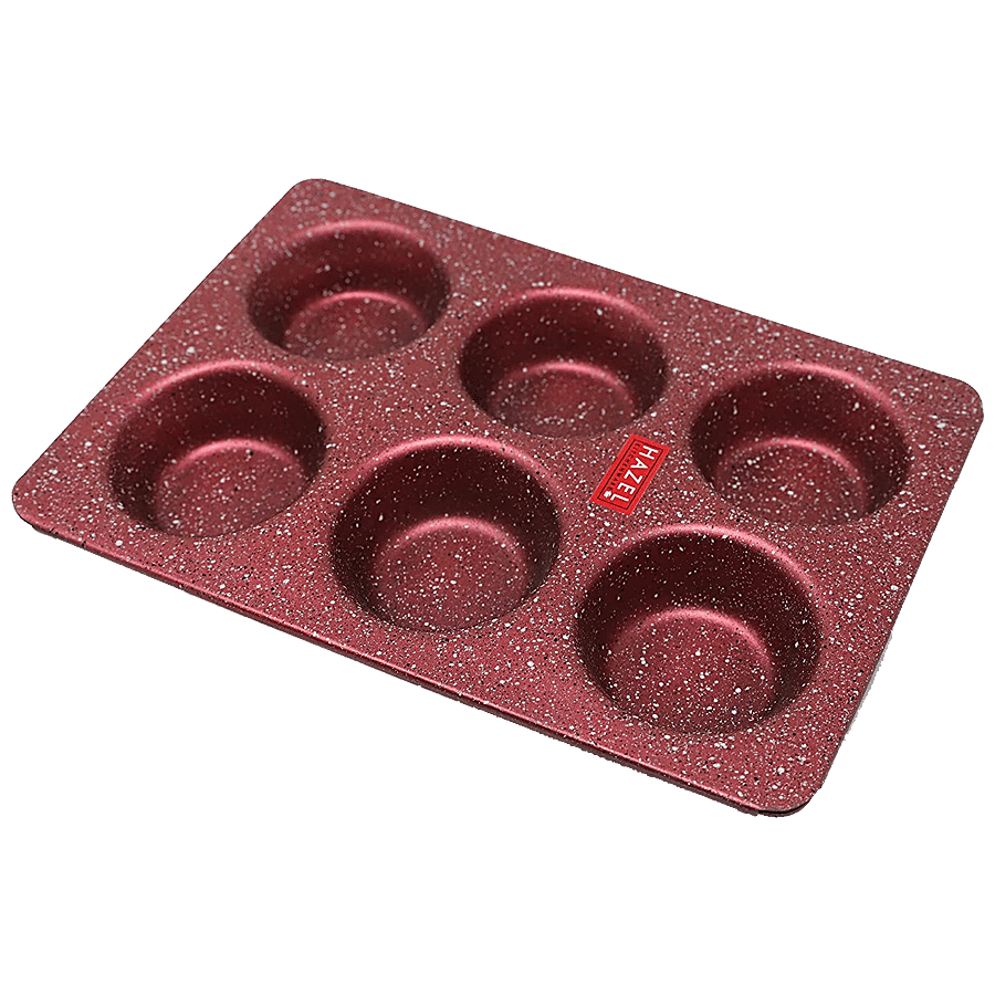 HAZEL Aluminium Nonstick Muffin Tray - Assorted Colour