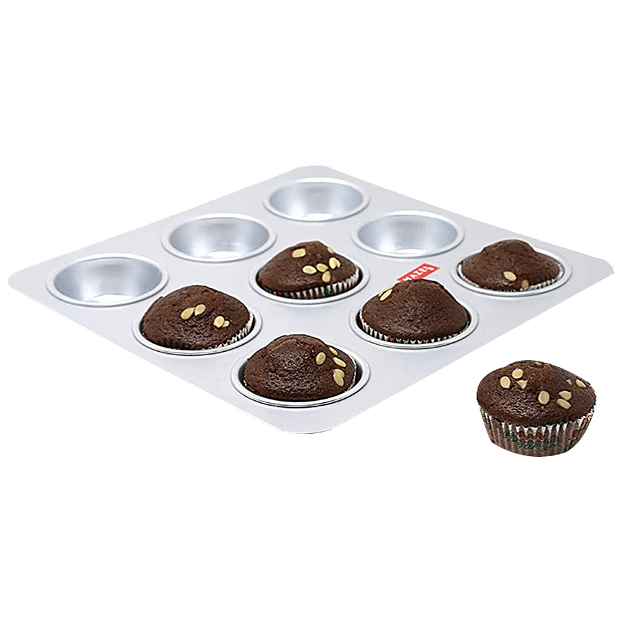 HAZEL Non-Stick 9 Cavity Muffin Tray - Assorted Colour