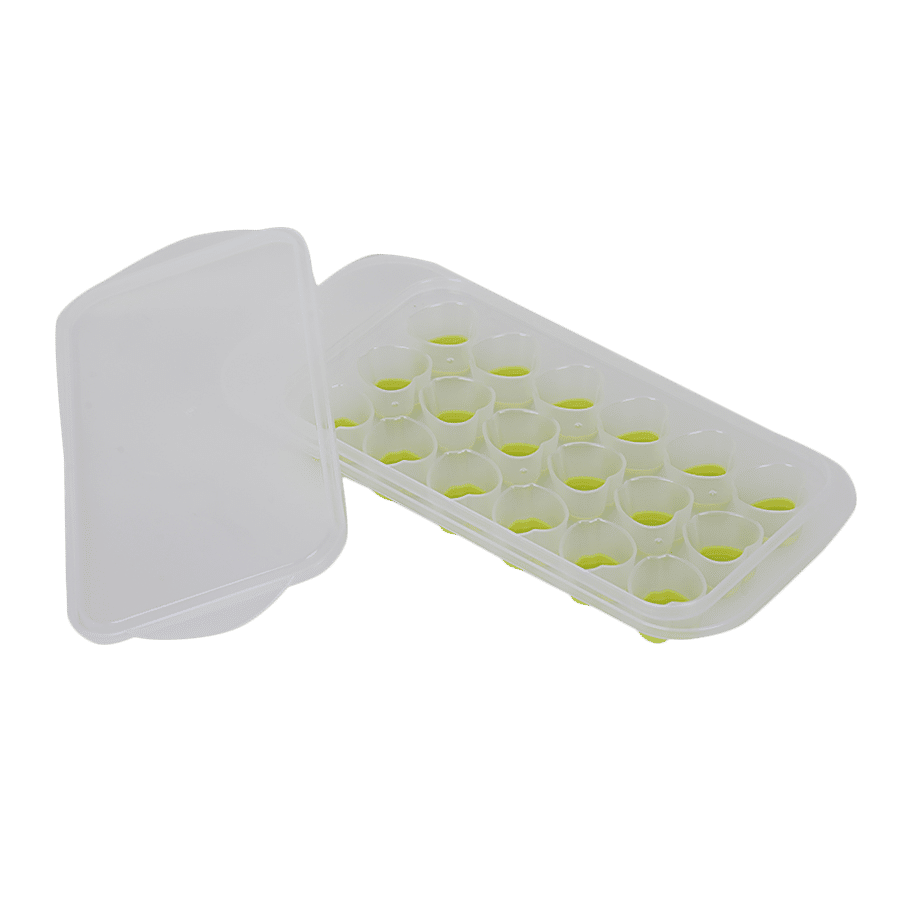 HuiHuang Plastic & Silicone Ice Tray - Green